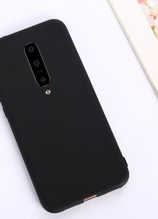 Чехол soft touch для oneplus 8 силикон бампер черный