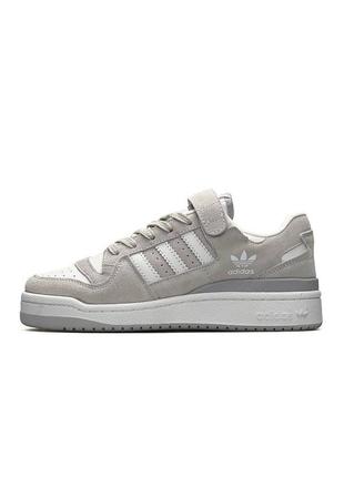 Женские кроссовки adidas originals forum 84 low grey white