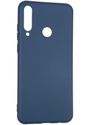 Чехол fiji full soft premium для huawei y6p силикон бампер dark blue