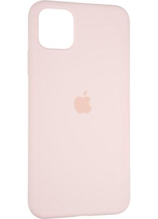Чохол fiji silicone case для apple iphone 12 mini бампер накладка full soft pink sand