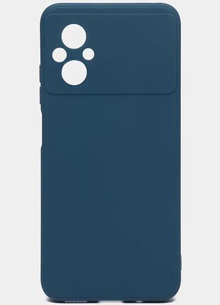 Чохол fiji soft для xiaomi redmi note 11r силікон бампер темно-синій