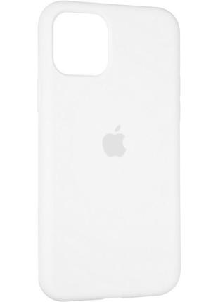 Чехол fiji silicone case для apple iphone 11 pro max бампер накладка full soft  white