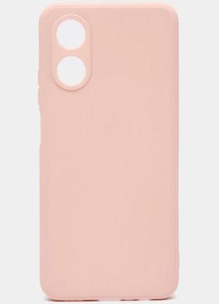 Чехол fiji soft для oppo a17 силикон бампер светло-розовый1 фото