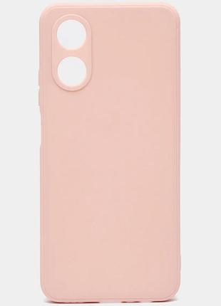 Чохол fiji soft для oppo a17 силікон бампер світло-рожевий