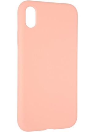 Чохол fiji silicone case для apple iphone x бампер накладка full soft begonia (без лого)
