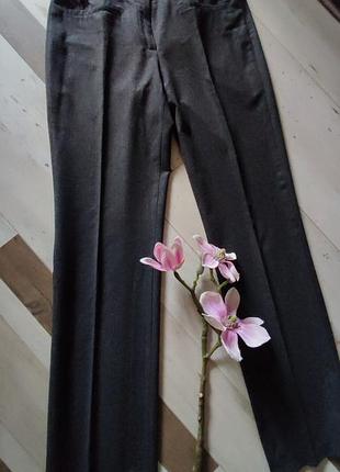 Шерстяные классические брюки мышиного цвета бренд cambio/германия