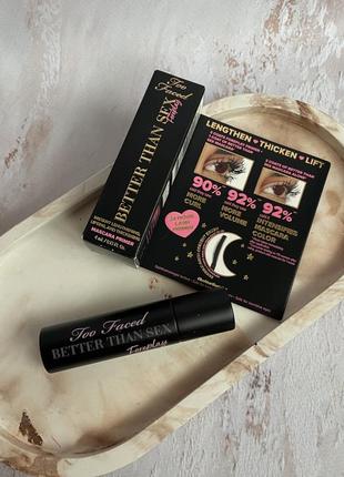 Новинка! праймер + туш too faced better than sex foreplay mascara primer 4ml.1 фото