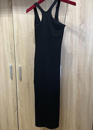 Платье-майка с асимметричными бретелями