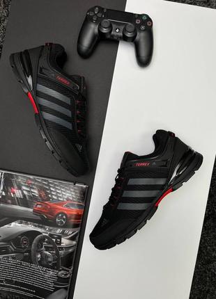 Мужские кроссовки adidas terrex continental black gray red