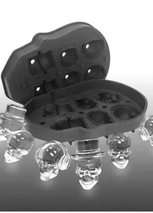 Силіконова форма для льоду черепа, силіконова форма для охолодження напоїв1 фото