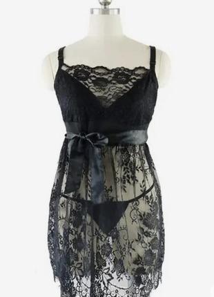 Круживающая ночная рубашка