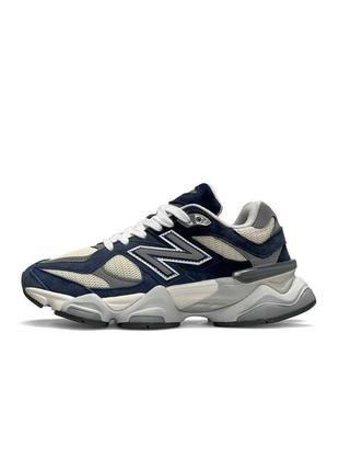 Женские кроссовки new balance 9060 prm navy white