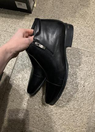 Мужские зимние ботинки из натуральной кожи1 фото
