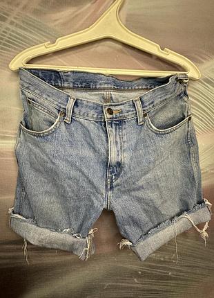 Джинсовые шорты wrangler