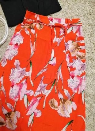 Изысканная оранжевая юбка макси7 фото