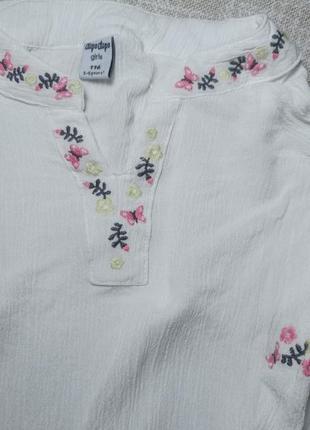 Вышиванка для девочки. блуза с вышивкой на 5-6 лет2 фото