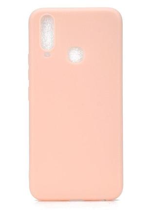 Чехол soft touch для vivo y17 силикон бампер светло-розовый2 фото