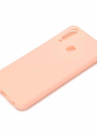 Чехол soft touch для vivo y17 силикон бампер светло-розовый3 фото