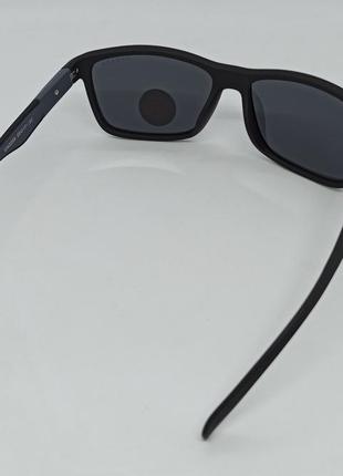 Oakley очки мужские солнцезащитные черные матовые поляризованные дужки на флексах5 фото