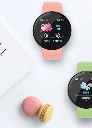 Смарт-часы smart watch шагомер подсчет калорий цветной экран, розовый6 фото