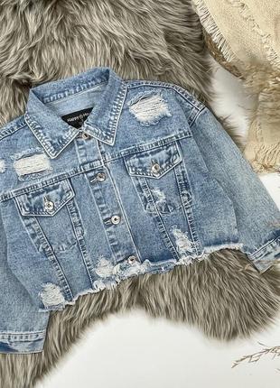 Крутая джинсовка для девочек