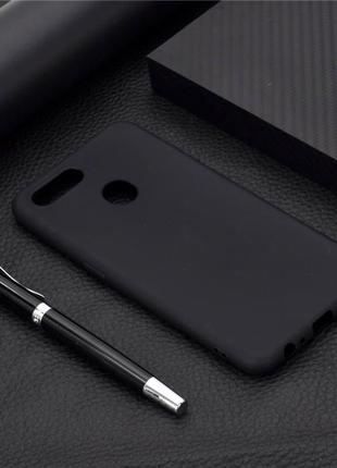 Чехол soft touch для oppo a5s силикон бампер черный