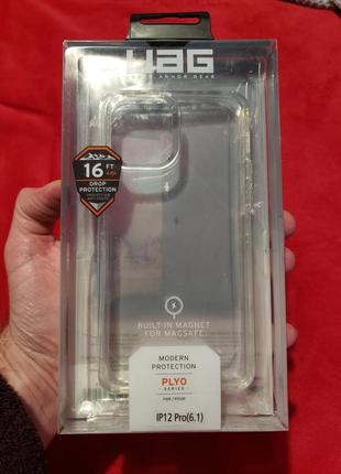 Чехол силіконовий прозорий uag plyo. iphone 12pro