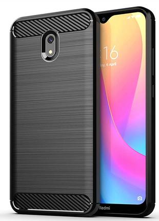 Чохол polished carbon для xiaomi redmi 8a тпу бампер чорний