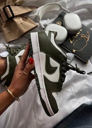 Кросівки nike sb dunk low medium olive1 фото