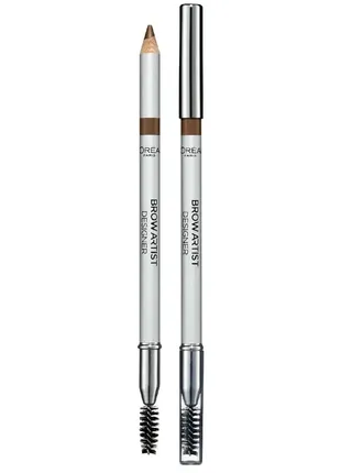 L'oreal paris brow artist designer  карандаш для бровей 302 light brunette.