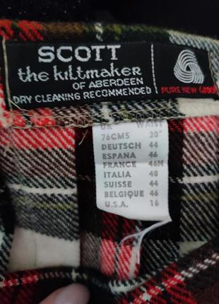 Длинная шотландская юбка кольев шерсть5 фото