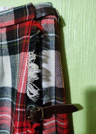 Длинная шотландская юбка кольев шерсть2 фото