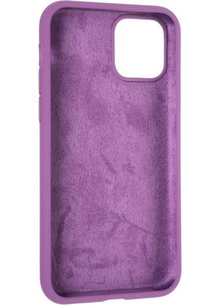 Чехол fiji silicone case для apple iphone 11 pro бампер накладка full soft purple3 фото