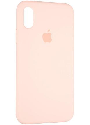 Чохол fiji silicone case для apple Xs max чохол бампер накладка full soft grapefruit