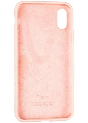 Чехол fiji silicone case для apple iphone xs max бампер накладка full soft grapefruit3 фото