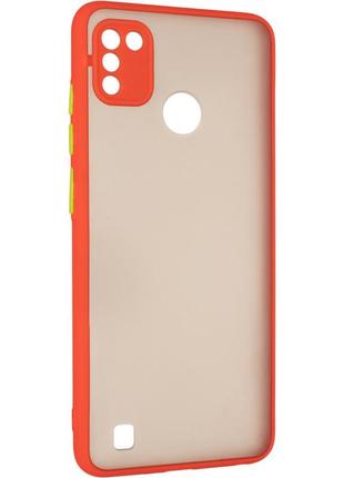 Чехол fiji matt для tecno pop 4 pro (bc3) бампер матовый red