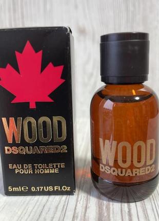 Dsquared2 wood pour homme edt 5.0 ml1 фото