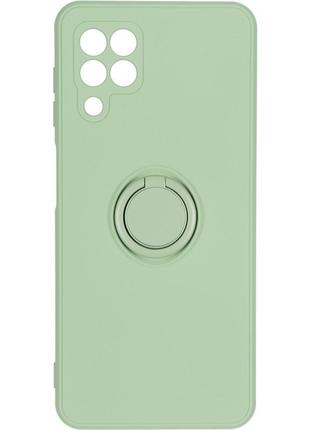 Чехол fiji holder ring для samsung galaxy a22 (a225) бампер накладка с подставкой green