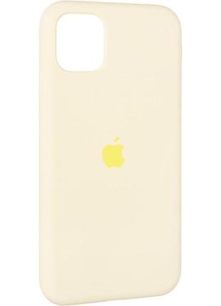 Чехол fiji silicone case для apple iphone 11 pro max бампер накладка full soft mellow yellow