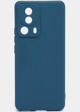 Чехол fiji soft для xiaomi 13 lite силикон бампер темно-синий