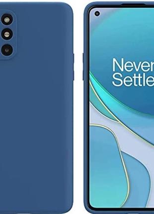 Чехол fiji soft для oneplus 9r силикон бампер темно-синий