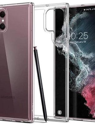 Чехол fiji ultra thin для samsung galaxy s22 ultra (s908) силикон бампер transparent