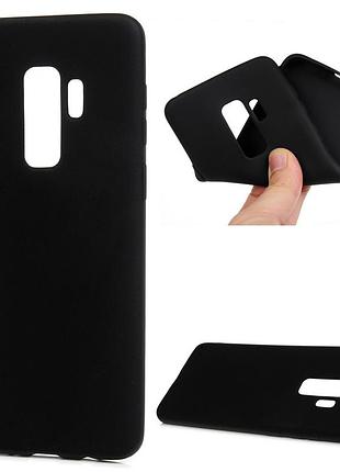 Чехол samsung s9 plus / g965 силикон soft touch бампер черный