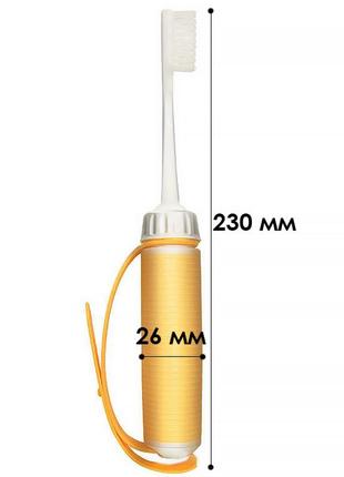 Зубна щітка lesko для людей із тремором або артритом із фіксатором навчально-реабілітаційне обладнання9 фото