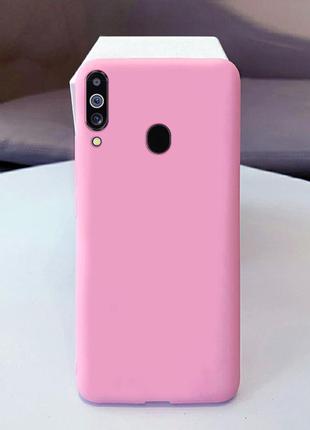 Чохол soft touch для samsung galaxy a20s (a207) силікон бампер світло-рожевий