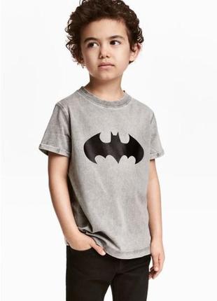 4-6/8-10 років h&m нова фірмова натуральна футболка для хлопчика варена batman бетмен