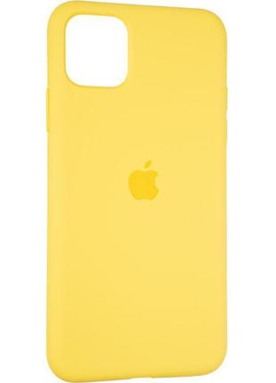 Чехол fiji silicone case для apple iphone 12 pro бампер накладка full soft canary yellow