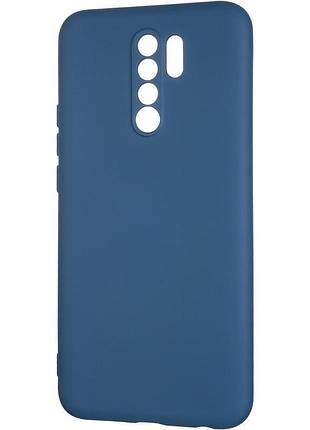 Чехол fiji full soft premium для xiaomi redmi 9 силикон бампер blue