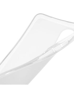 Чехол fiji soft для oppo a17 силикон бампер прозрачный белый2 фото