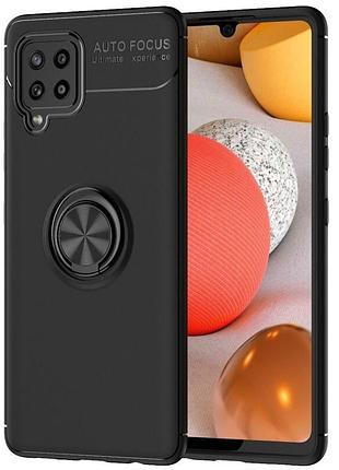Чехол fiji hold для samsung galaxy m12 (m127) бампер накладка с подставкой black
